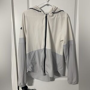 Under Armour White and Gray Jacket